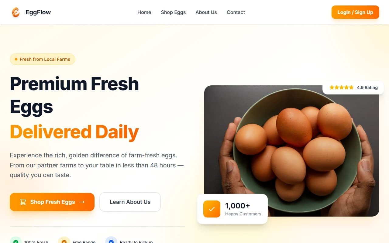 EggFlow interface preview